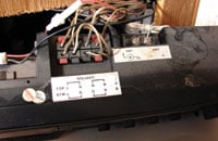 Diagram on old unit shows some connections.