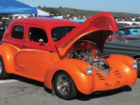 Custom street rods are part of the classic car show at A La Carte & Art.