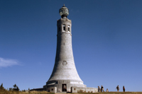 A monument to veterans at Mount Greylock is the highest point in Massachusetts.