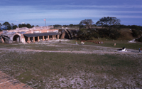 The Florida Panhandle includes Fort Pickens at the Gulf Islands National Seashore.