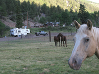 Full-time RVers can find summer jobs at places like this Colorado dude ranch.