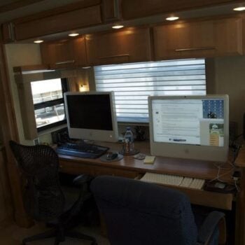 work from RV home office