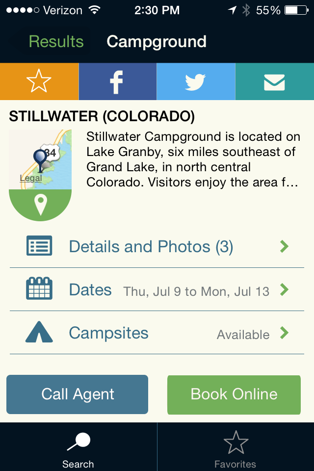 RV Recreation camping app