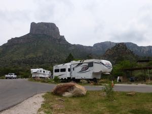 Chisos Basin Campground in Big Bend National Park Texas