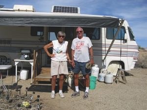 Nancy and Bob Unden started coming to Slab City 28 years ago.