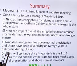 The summary of El Nino.