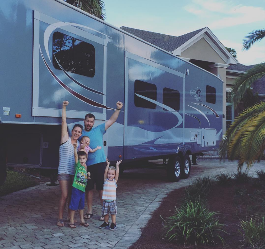 full-time RVing couples with kids