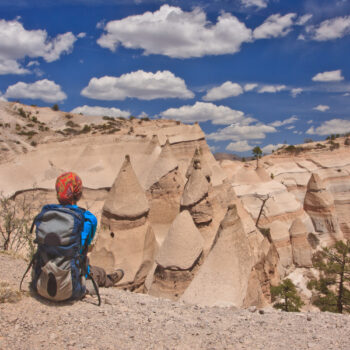 camping and hiking Tent Rocks National Monument