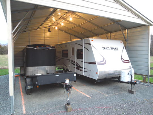 Covered storage for your RV during the off-season is a nice luxury