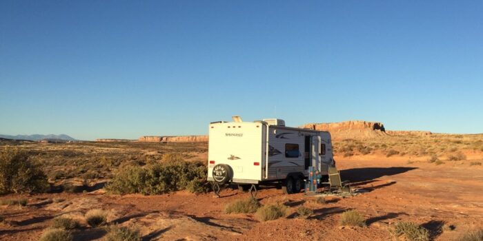 RV in the desert