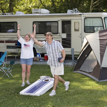Indiana RV camping couple