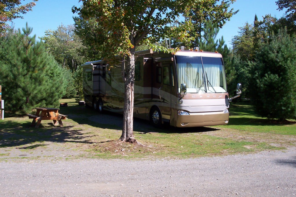 Class A RV at Balsam campground