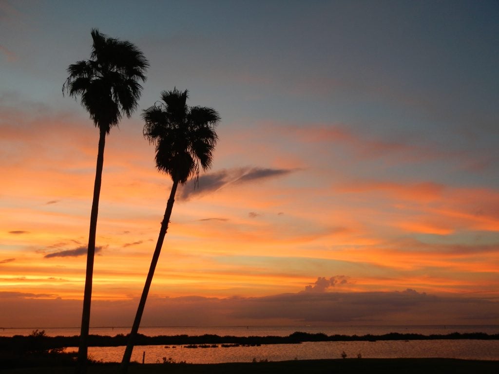 sunset on South Padre Island