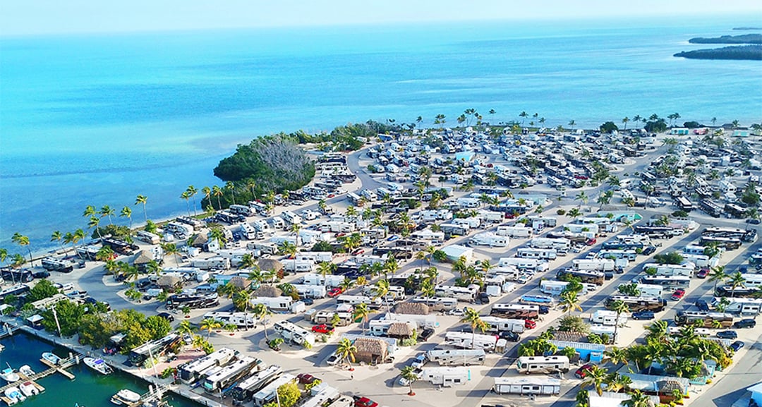 Large RV resort in the Florida Keys