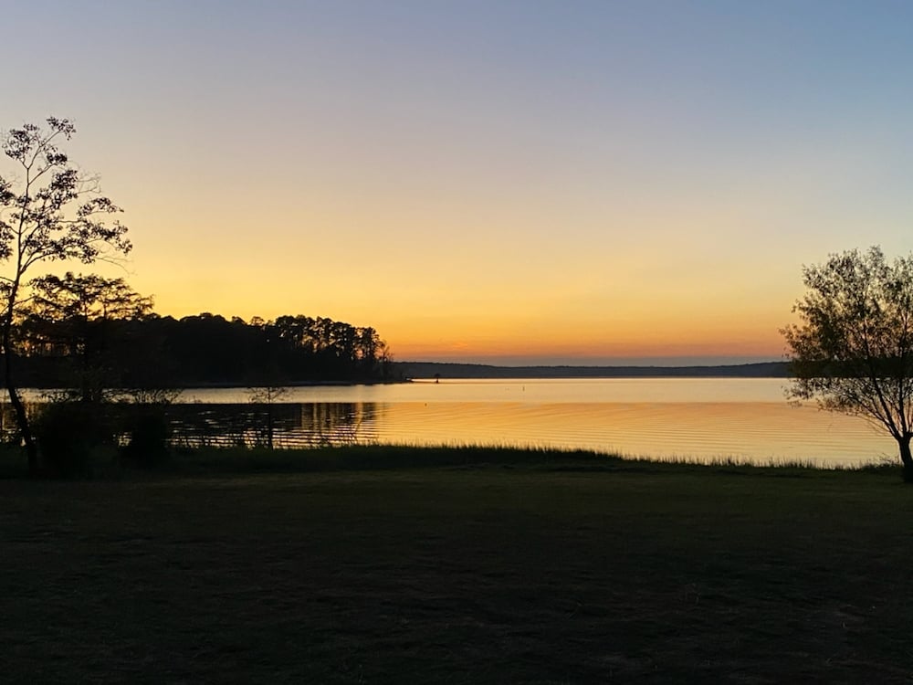 sunset from campground