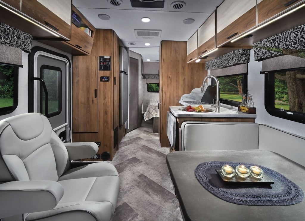 Interior shot of the Forest River Sunseeker RV. 
