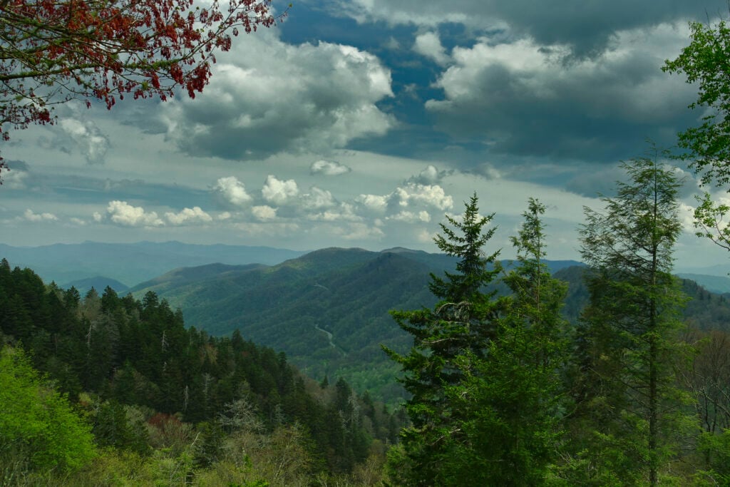 view from one of the smoky mountain RV parks