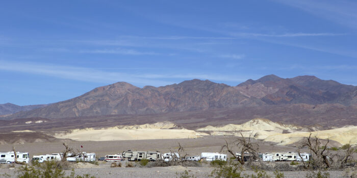 national park campground for big rigs - death valley