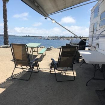 San Diego RV parks - view of the beach from Campland