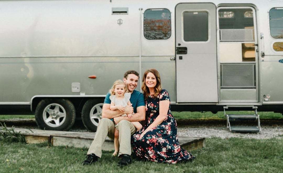 full time RV living Youtube stars Less Junk, More Journey family with Airstream