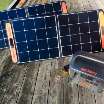 solar panels and Jackery solar generator