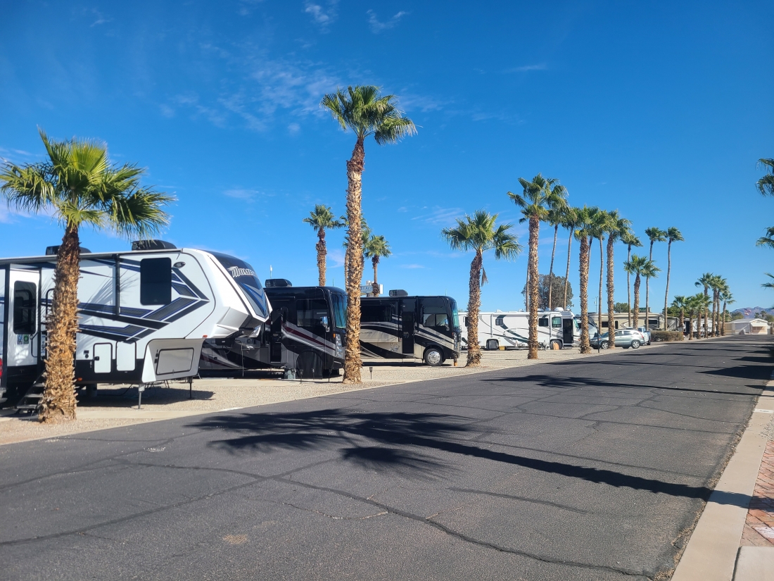 view of Araby Acres RV Resort - one of the great winter escapes in Yuma