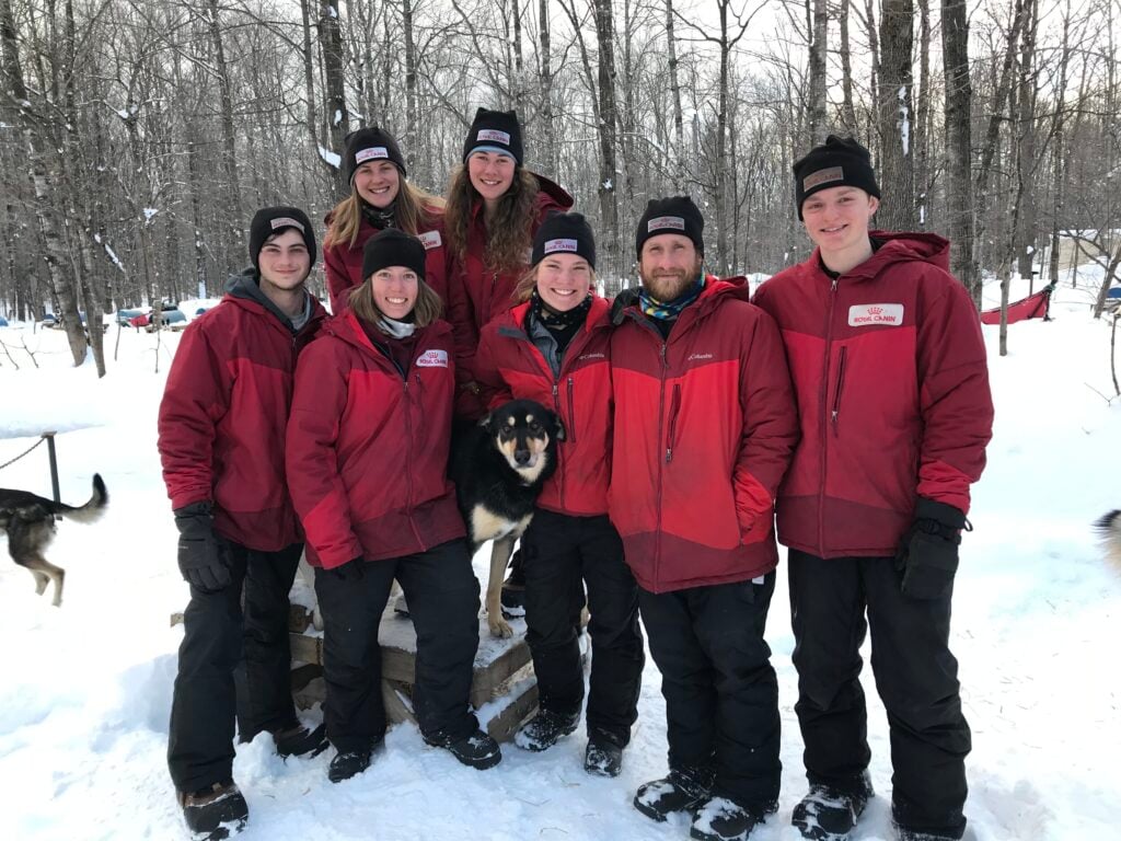 The seasonal sled dog adventure guides at Nature’s Kennel Sled Dog Racing