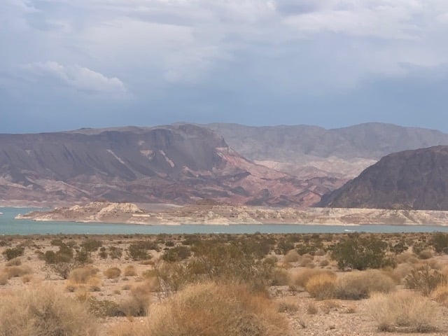 Sweeping views of Lake Mead from Boulder Beach Campground site 87