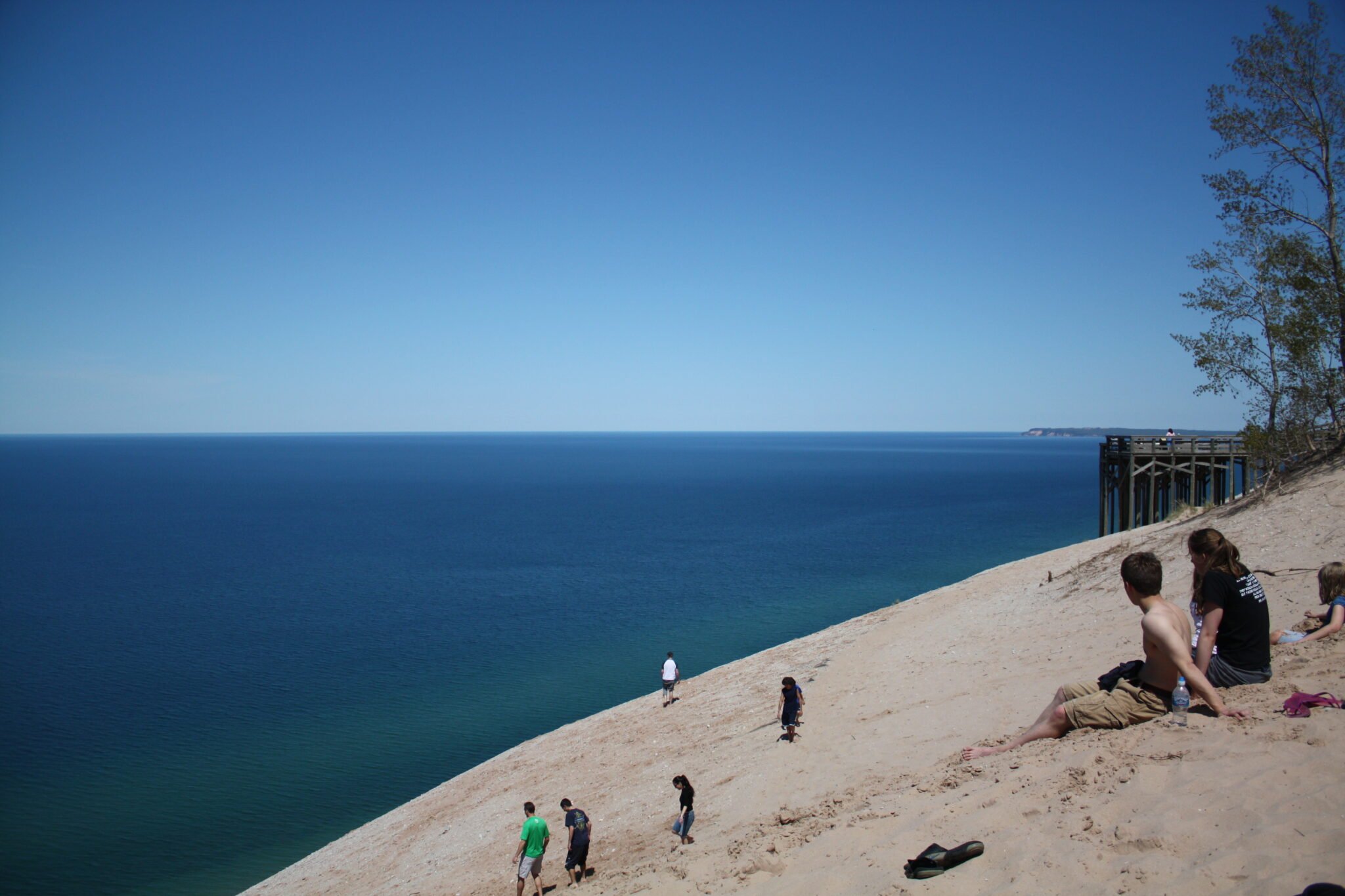 dune overlook in the Sleeping Bear Dunes National Lakeshore - one of the best RV trip ideas
