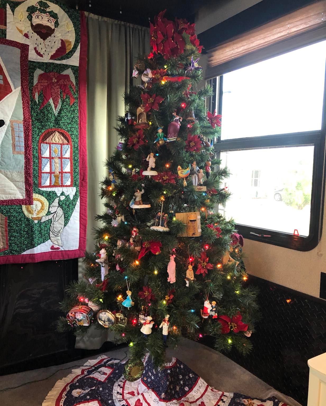 Christmas tree in an RV