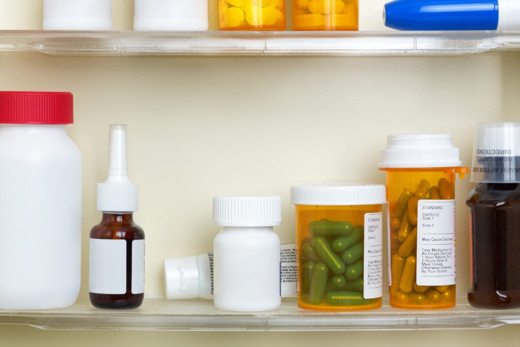 medicine in a cabinet - feature photo for How Can Full Time RVers Get Medications