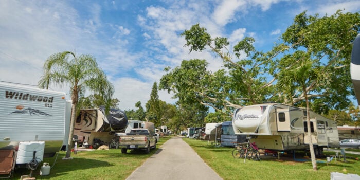 Miami RV Resorts view of campground