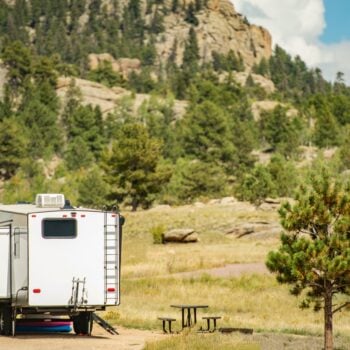 RV camping in Colorado campsite