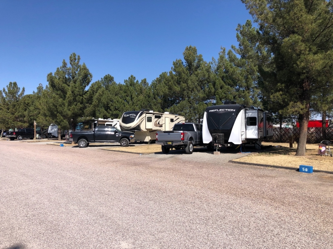 Row of RV at Sunny Acres