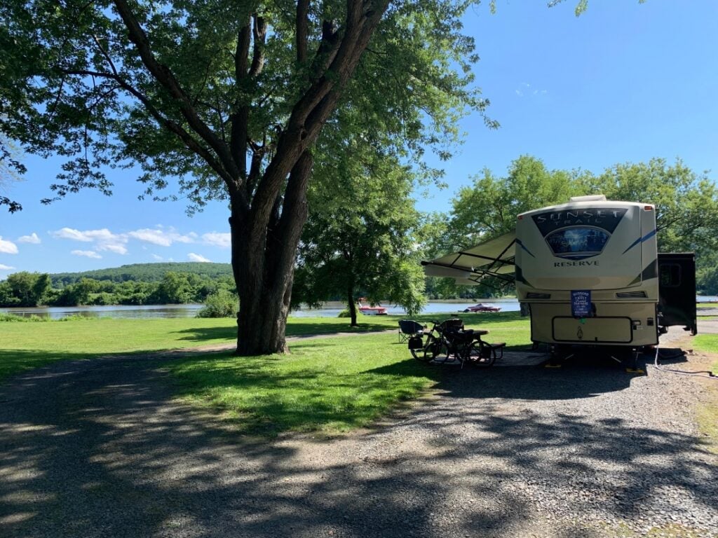 RV at a New York campground
