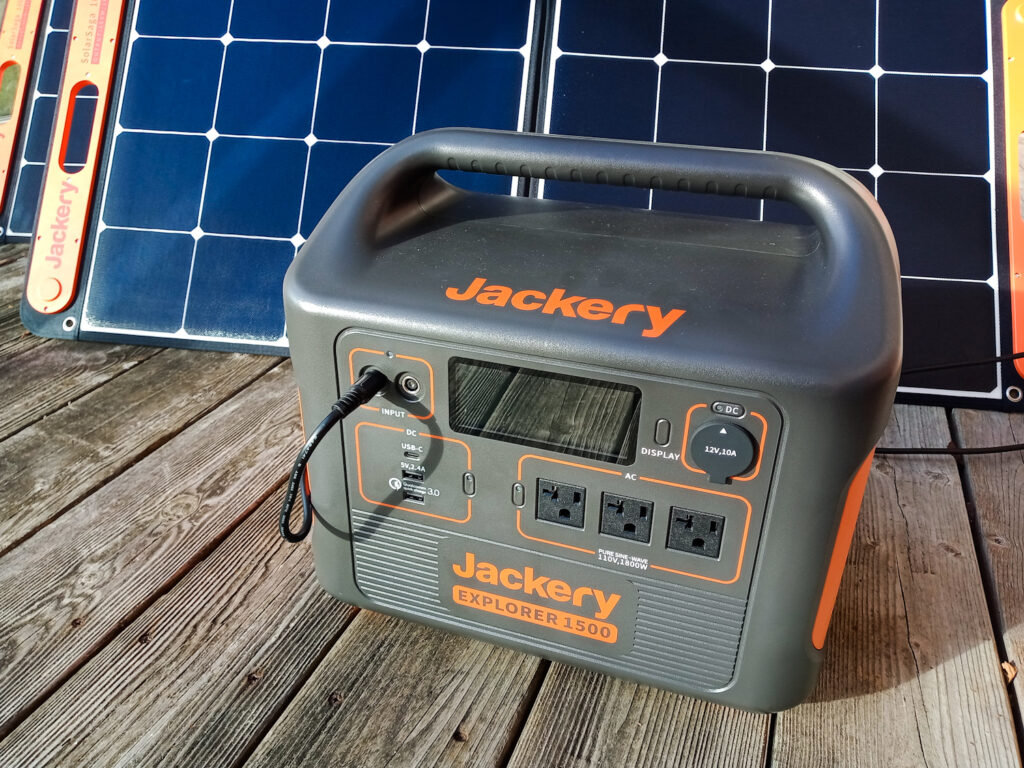 portable RV generator with solar panels