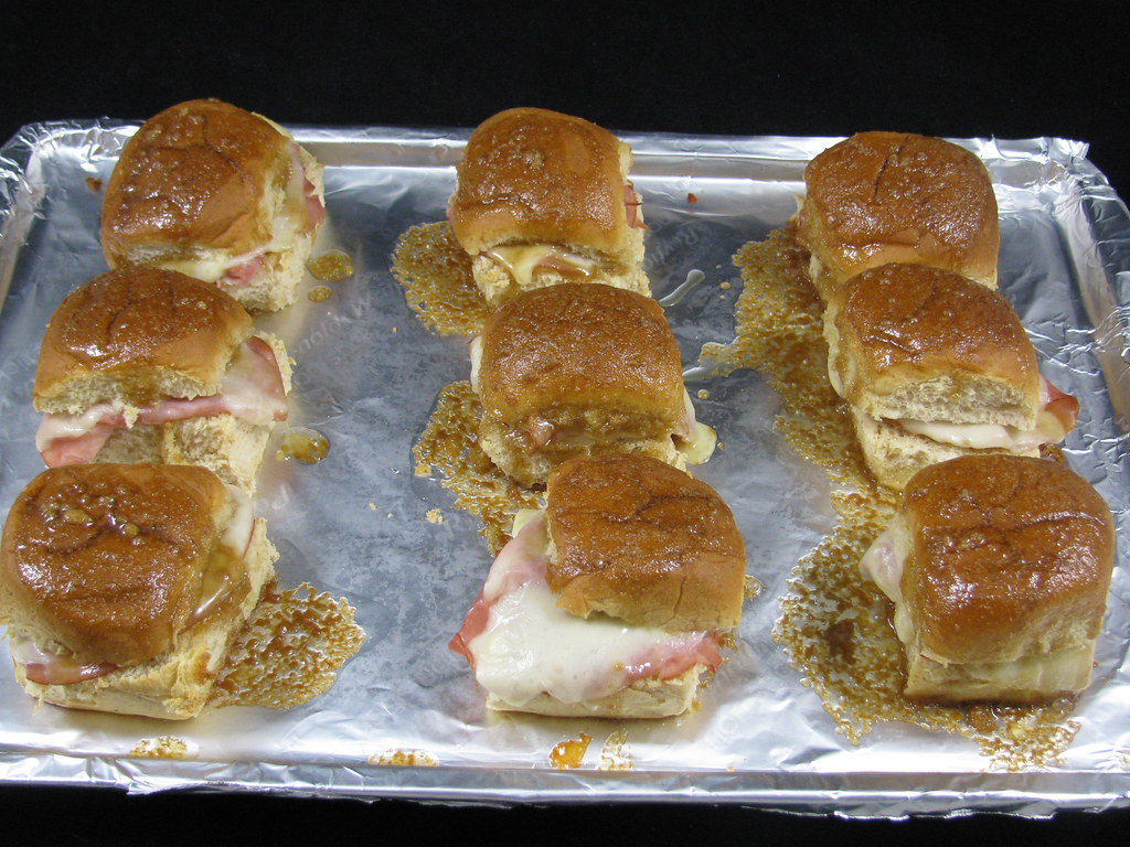 hamburger sliders on a pan - what to cook in an RV