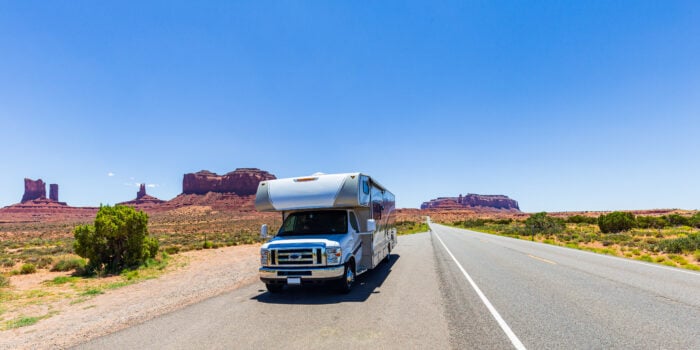 rental RV in monument valley for fourth of july