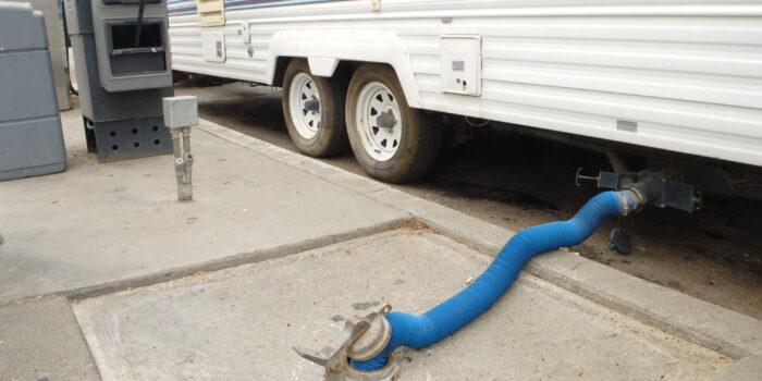 RV dump station - feature image for clean RV holding tanks