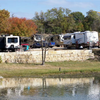 camping on the Guadalupe River Texas
