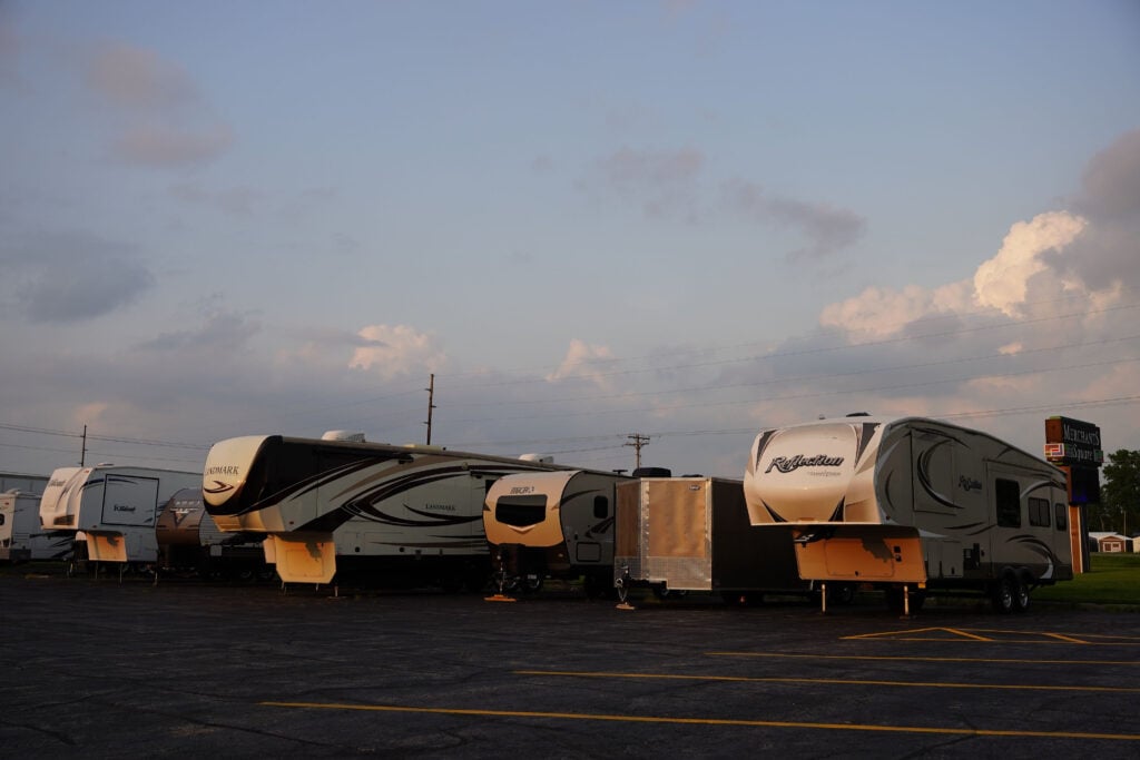 RVs at dealer lot - feature image for firsthand experience stories