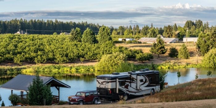 camping in Oregon - feature image for full time RV essentials