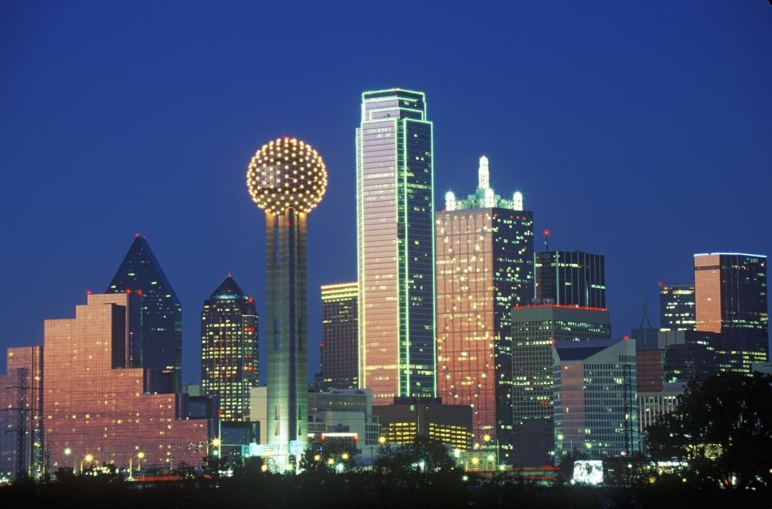 Dallas Skyline at night