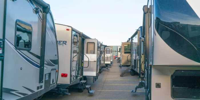 RVs at dealership - feature image for used RV