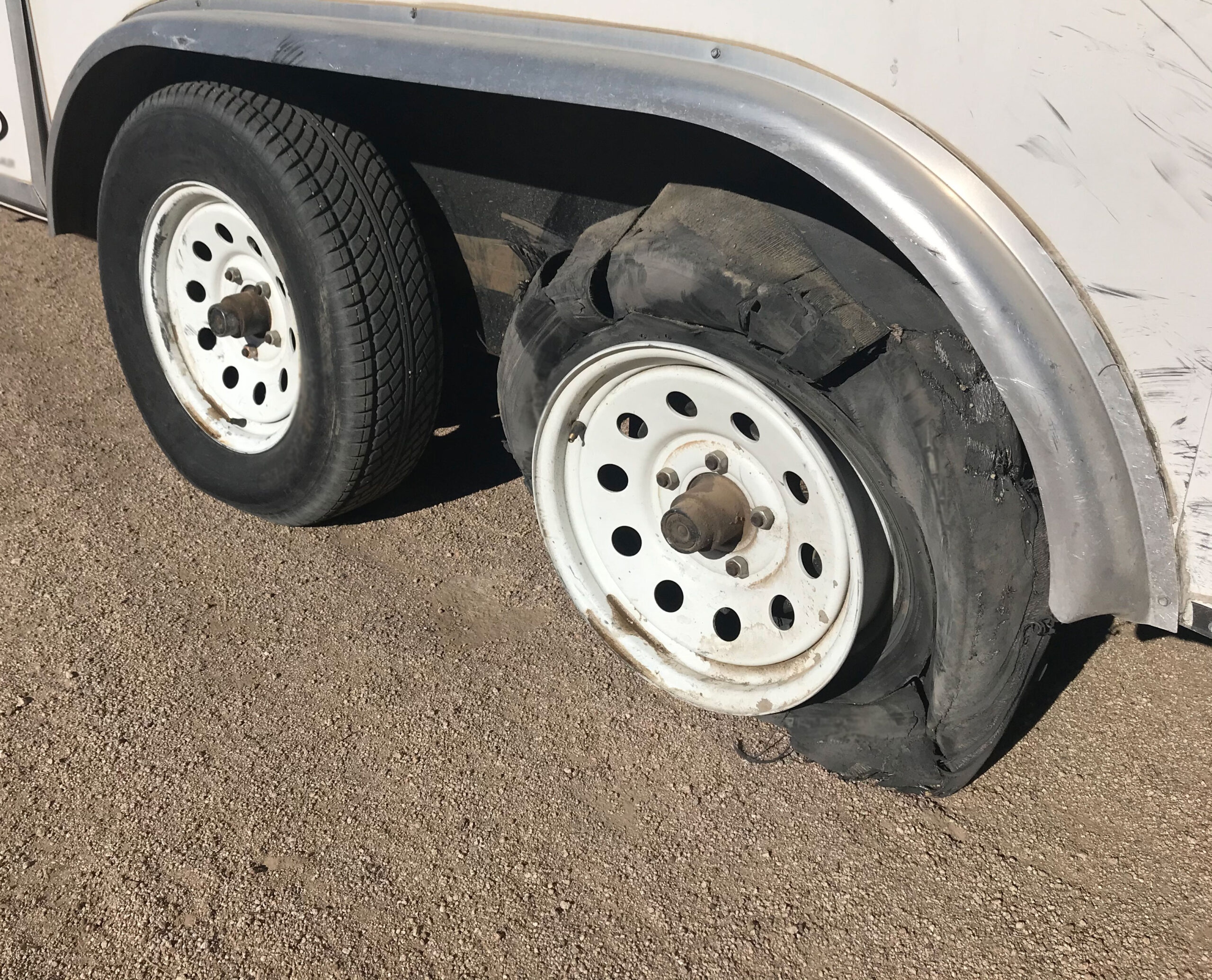 flat trailer tire