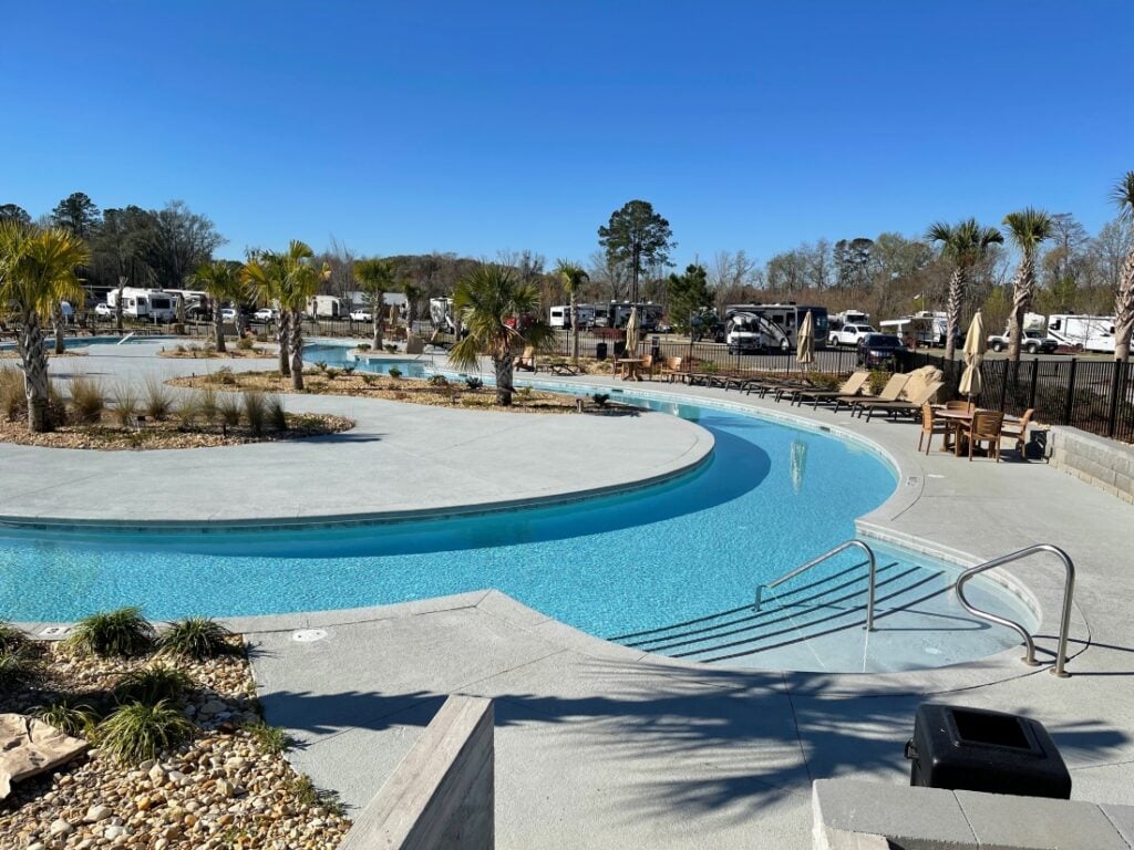 pool at CreekFire RV Resort