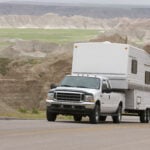 towing trailer - feature image for RV towing insurance