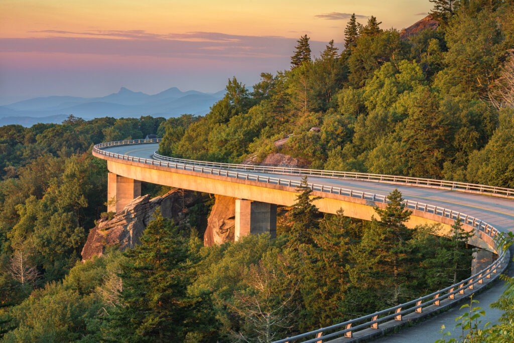 blue ridge parkway, one of the top road trip ideas for RVers
