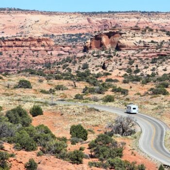 RV in Utah - feature image for common myths about RVing