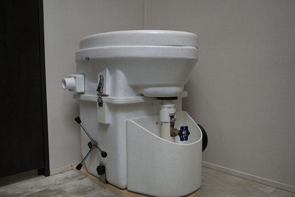 Composting toilet RV bathroom option